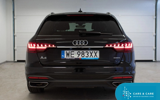 Audi A4 cena 117900 przebieg: 77130, rok produkcji 2019 z Parczew małe 254
